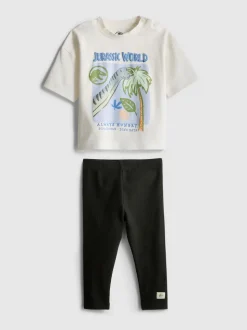 0–36 Monate | „Jurassic World“ T-Shirt und Leggings im Set