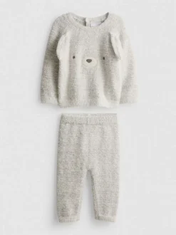 0–18 Monate | Pullover mit Kaninchen-Motiv und Leggings für Neugeborene