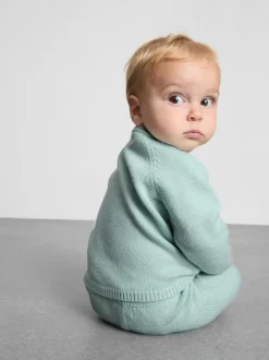 0–18 Monate | Pullover und Strickleggings für Neugeborene im Set