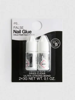 Nagelkleber für Kunstnägel, 2er-Pack