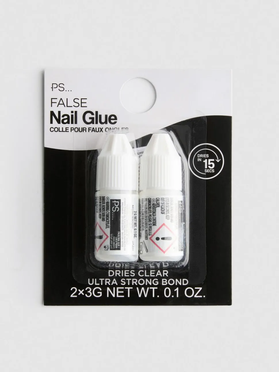 Nagelkleber für Kunstnägel, 2er-Pack