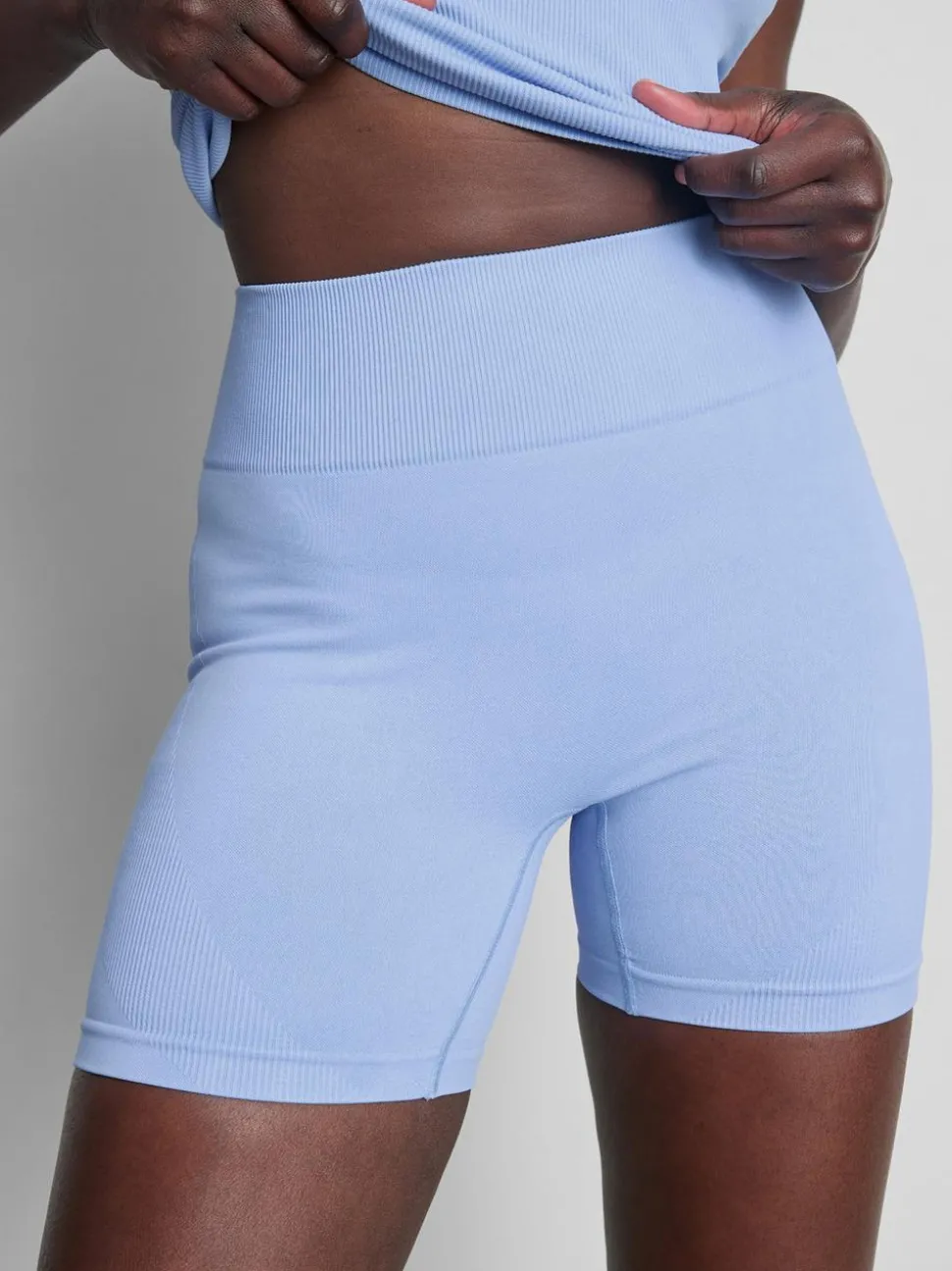 Nahtlose Active-Shorts mit Raffung