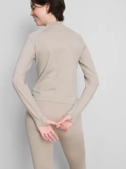 Nahtlose Jacke mit Reißverschluss
