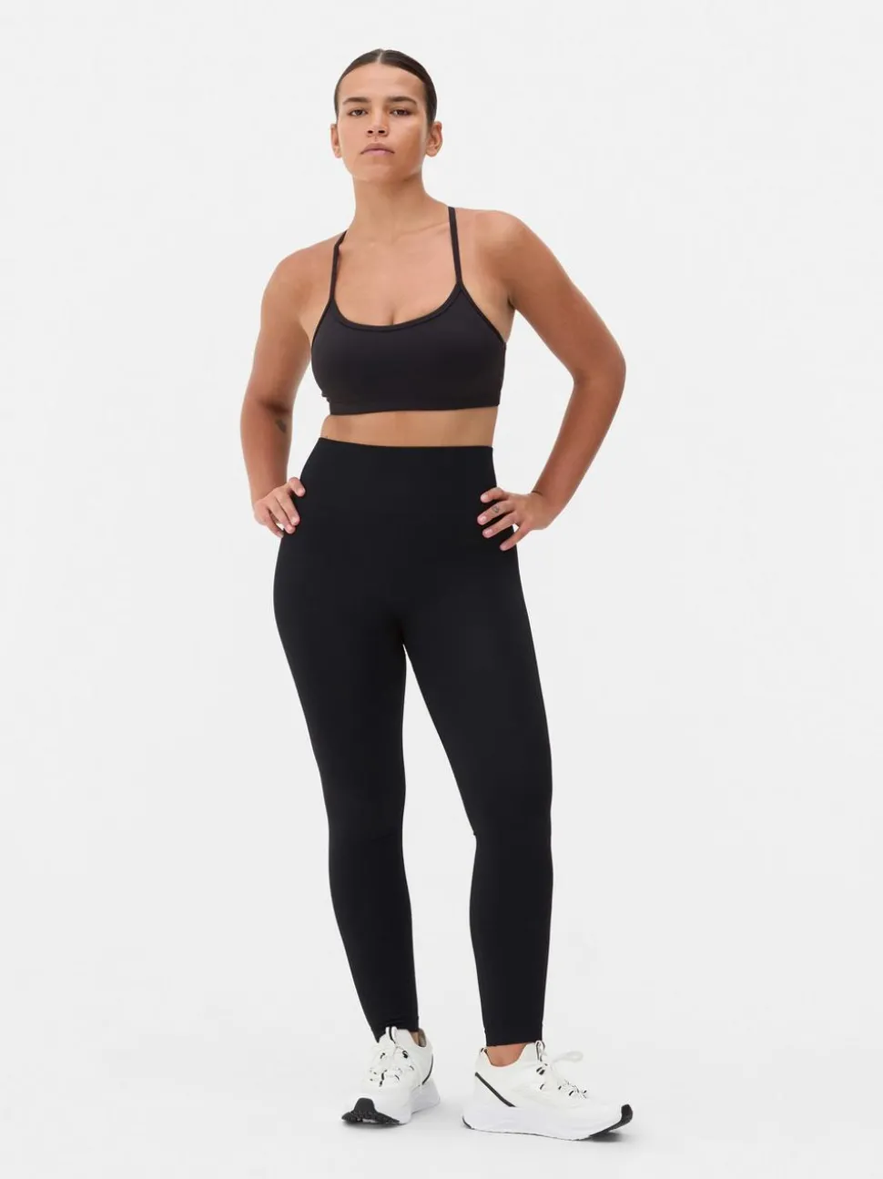 Nahtlose Leggings mit hohem Bund
