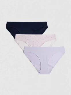 Nahtlose Minislips mit hohem Baumwollanteil, 3er-Pack