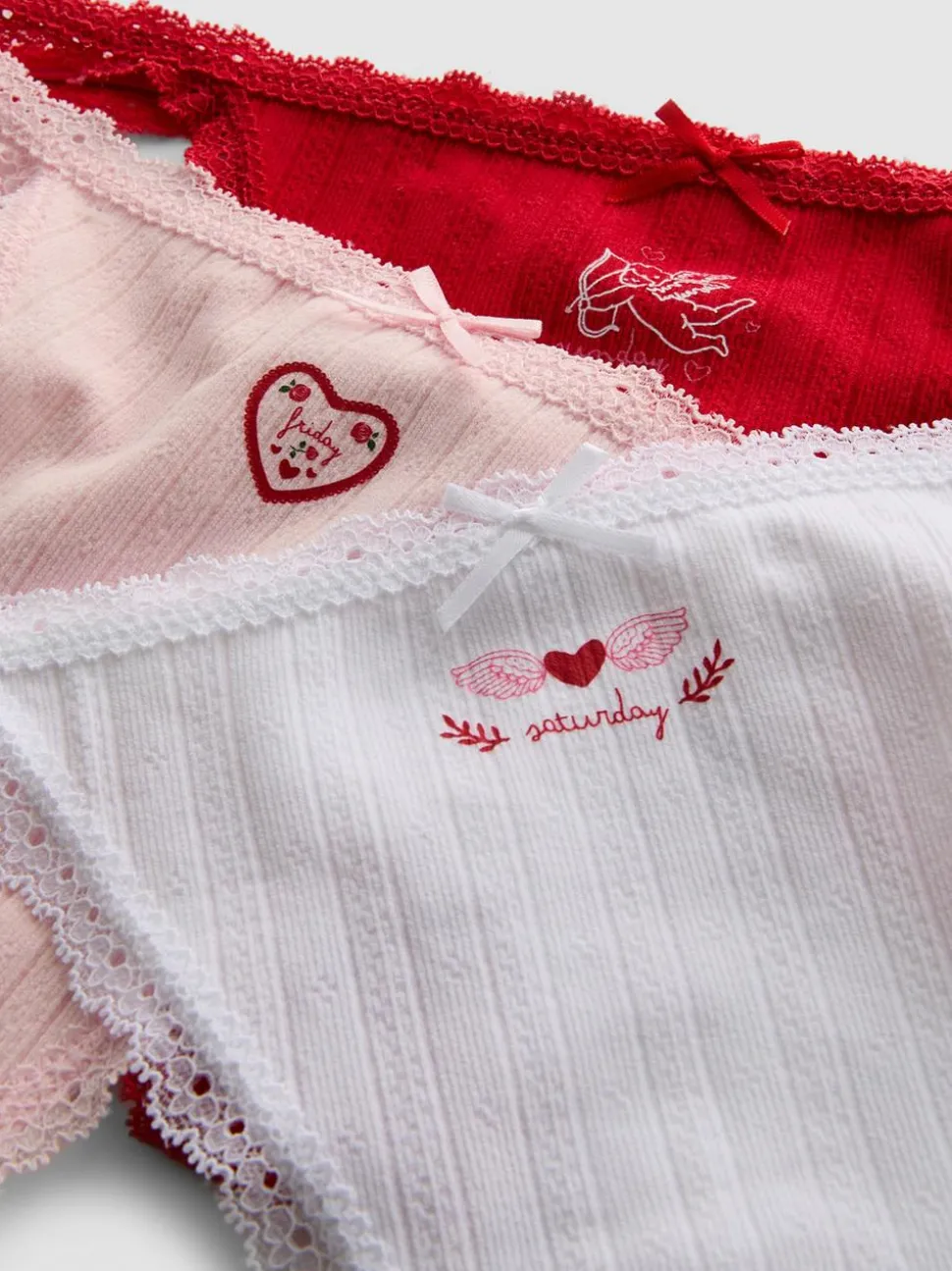 Nahtlose Valentinstags-Stringtangas, 3er-Pack