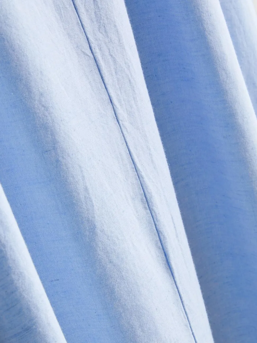 Negligé aus Baumwollmischung mit Ziernaht