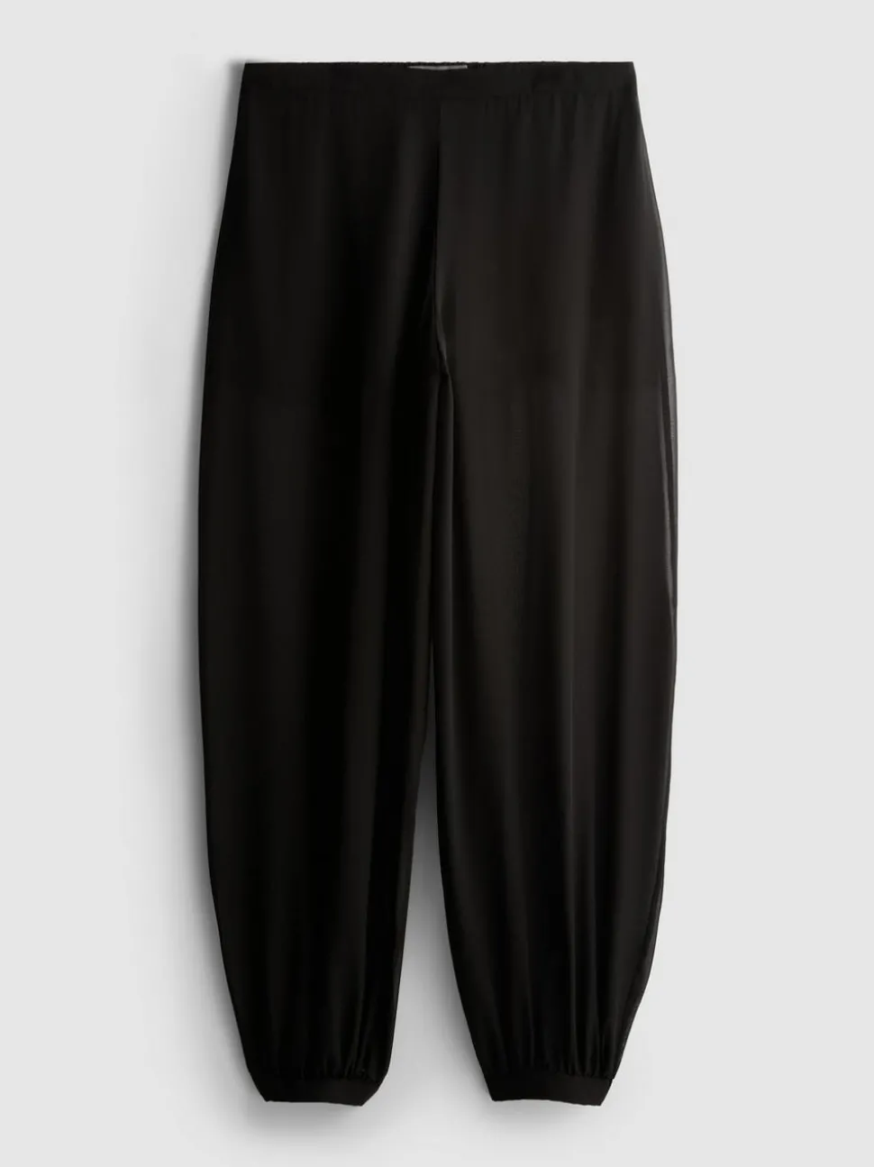 Netzstoffhose mit Bündchen