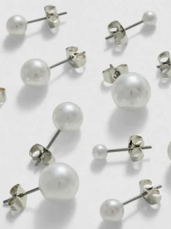 Ohrstecker mit Perlmutteffekt, 12er-Pack