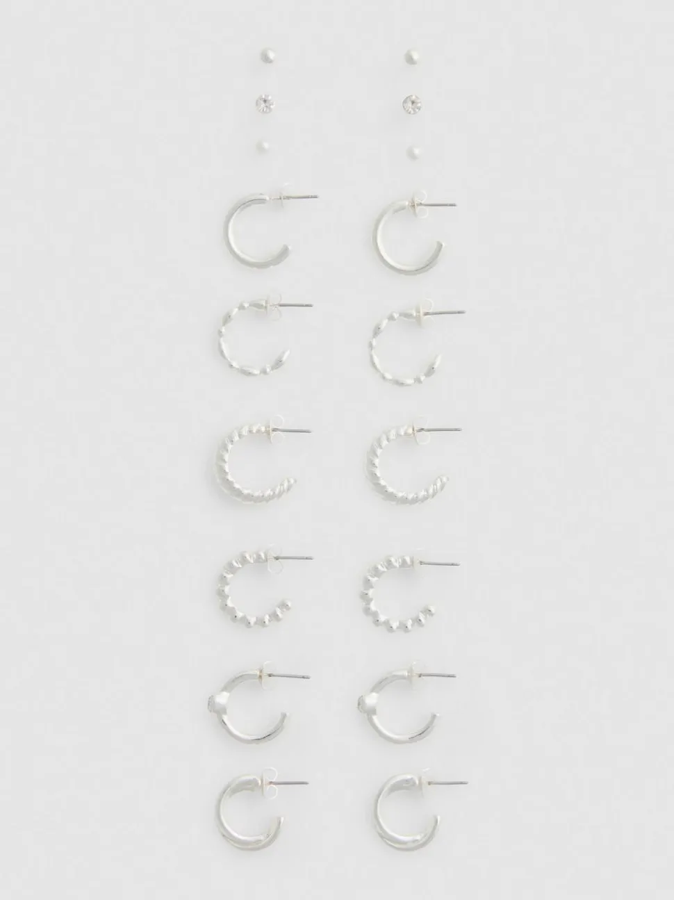 Ohrstecker und Creolen, 9er-Pack