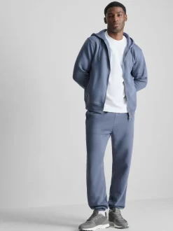Oversized-Hoodie aus Baumwollmischung mit Reißverschluss