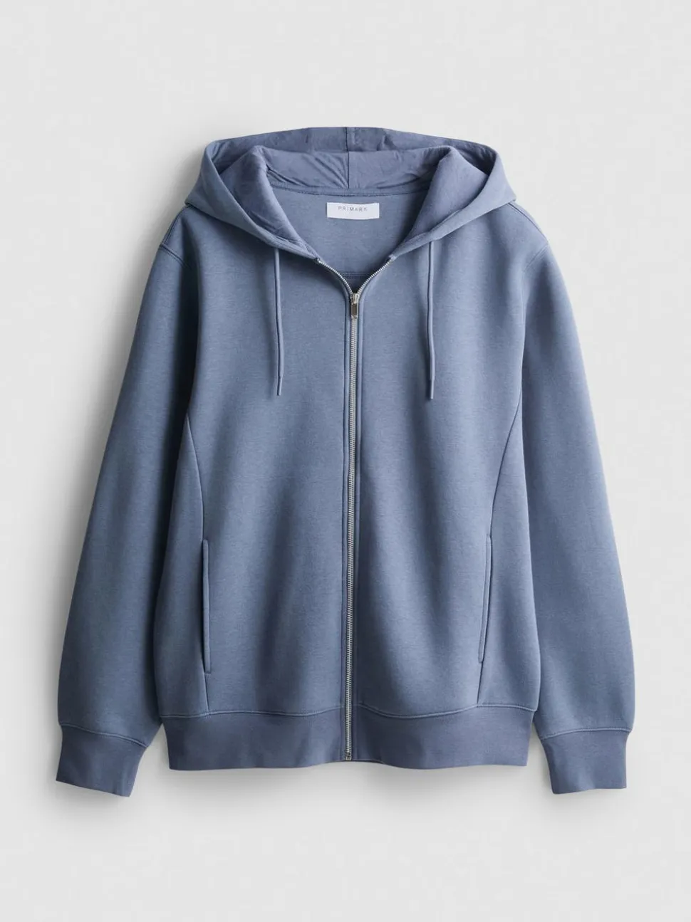 Oversized-Hoodie aus Baumwollmischung mit Reißverschluss