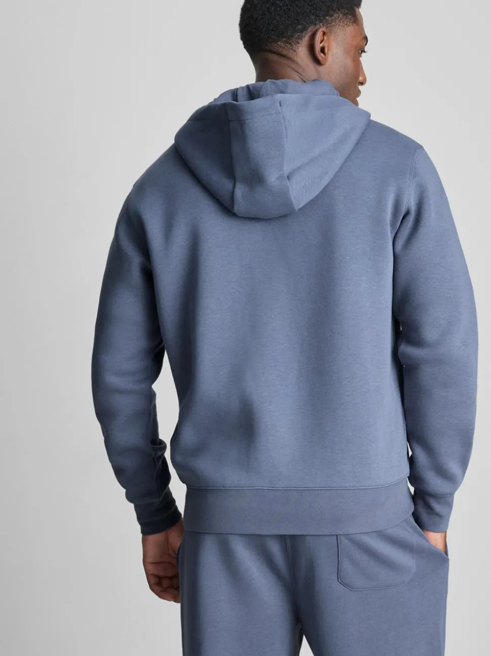 Oversized-Hoodie aus Baumwollmischung mit Reißverschluss
