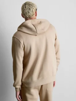 Oversized-Hoodie aus Baumwollmischung mit Reißverschluss