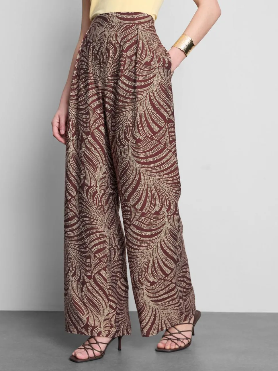 Palazzo-Hose mit Print