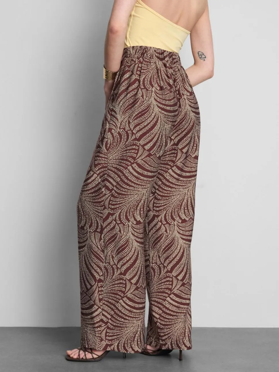 Palazzo-Hose mit Print