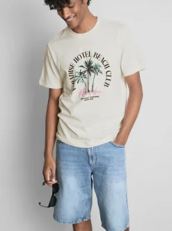 „Paradise Beach“ T-Shirt mit Grafik