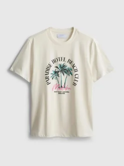 „Paradise Beach“ T-Shirt mit Grafik