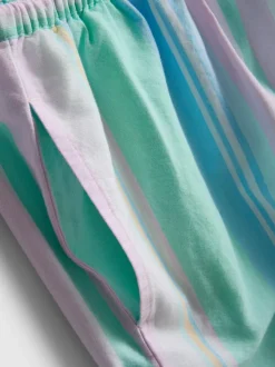 Pastellfarbene „Love To Lounge“ Schlafanzughose mit geradem Bein