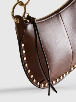 „Paula Echevarría“ Kunstleder-Schultertasche mit Nieten