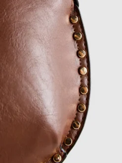 „Paula Echevarría“ Kunstleder-Schultertasche mit Nieten