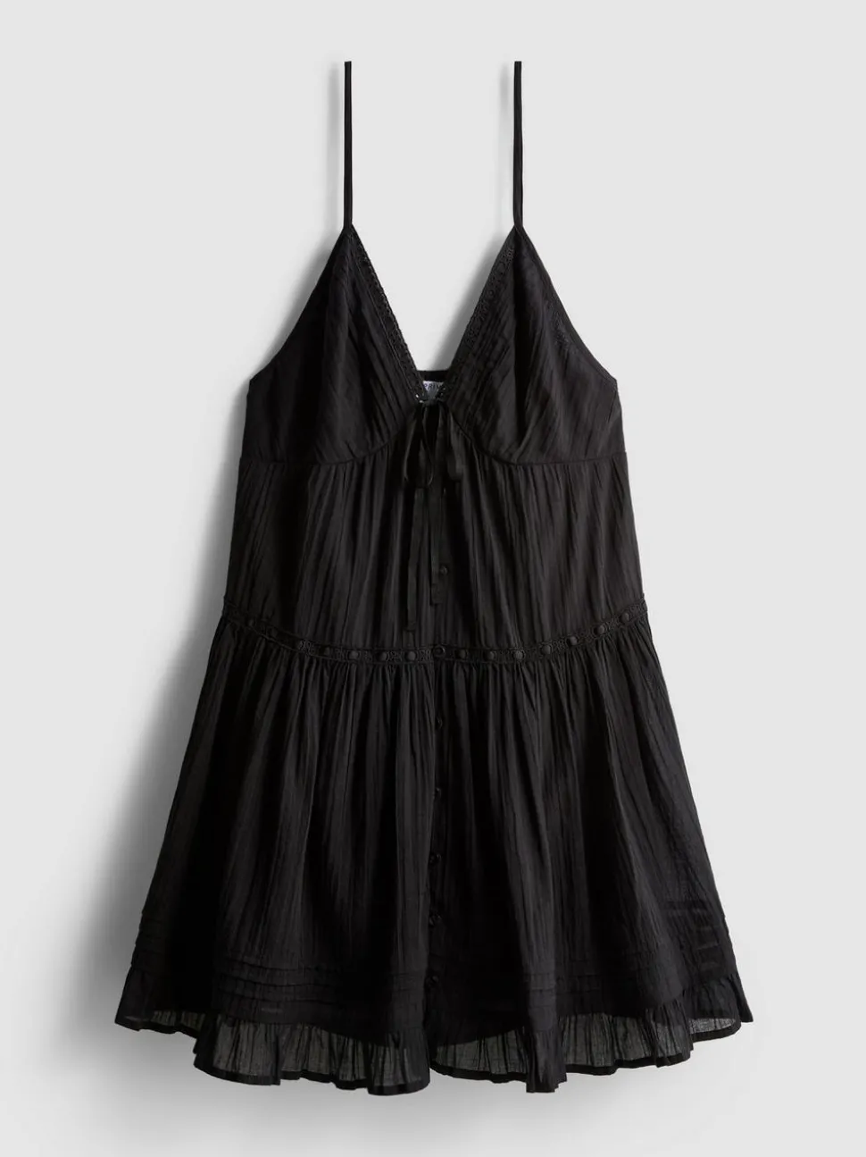 „Paula Echevarría“ Minikleid mit Spitzenbesatz und Rüschen