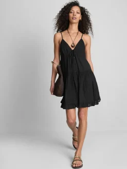„Paula Echevarría“ Minikleid mit Spitzenbesatz und Rüschen