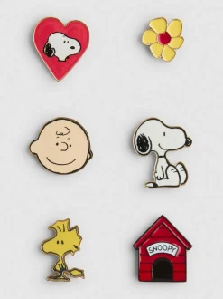 „Peanuts“ Anstecker, 6er-Pack