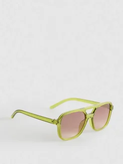 Pilotensonnenbrille mit transparenter Fassung