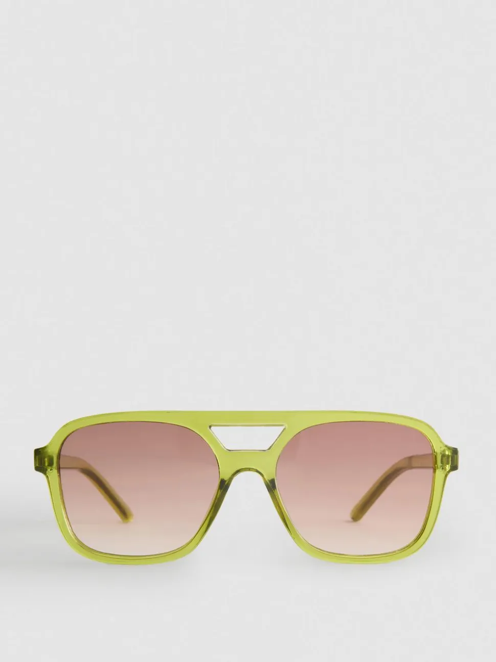 Pilotensonnenbrille mit transparenter Fassung