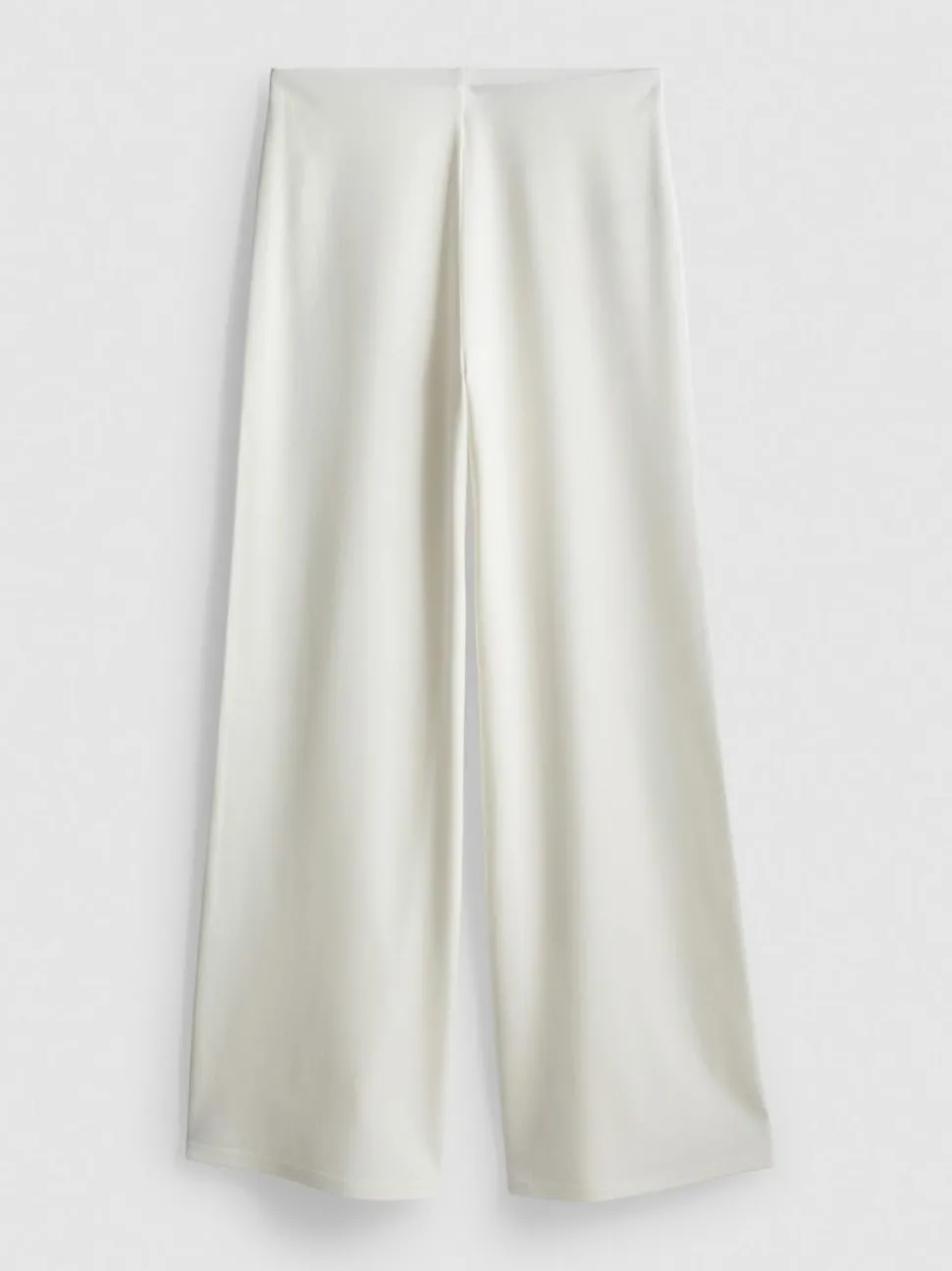 Plissierte Jerseyhose mit weitem Bein