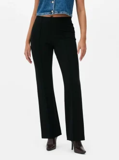 Ponté-Leggings mit mittlerer Leibhöhe und ausgestelltem Bein