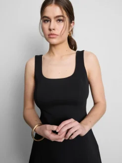 Ponté-Minikleid mit hohem Baumwollanteil