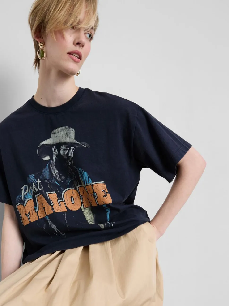 „Post Malone“ Baumwoll-T-Shirt mit Grafik