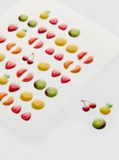 PS... Frucht-Nagelsticker, 52er-Pack
