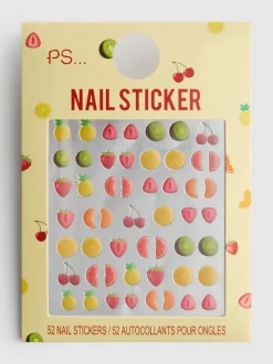 PS... Frucht-Nagelsticker, 52er-Pack