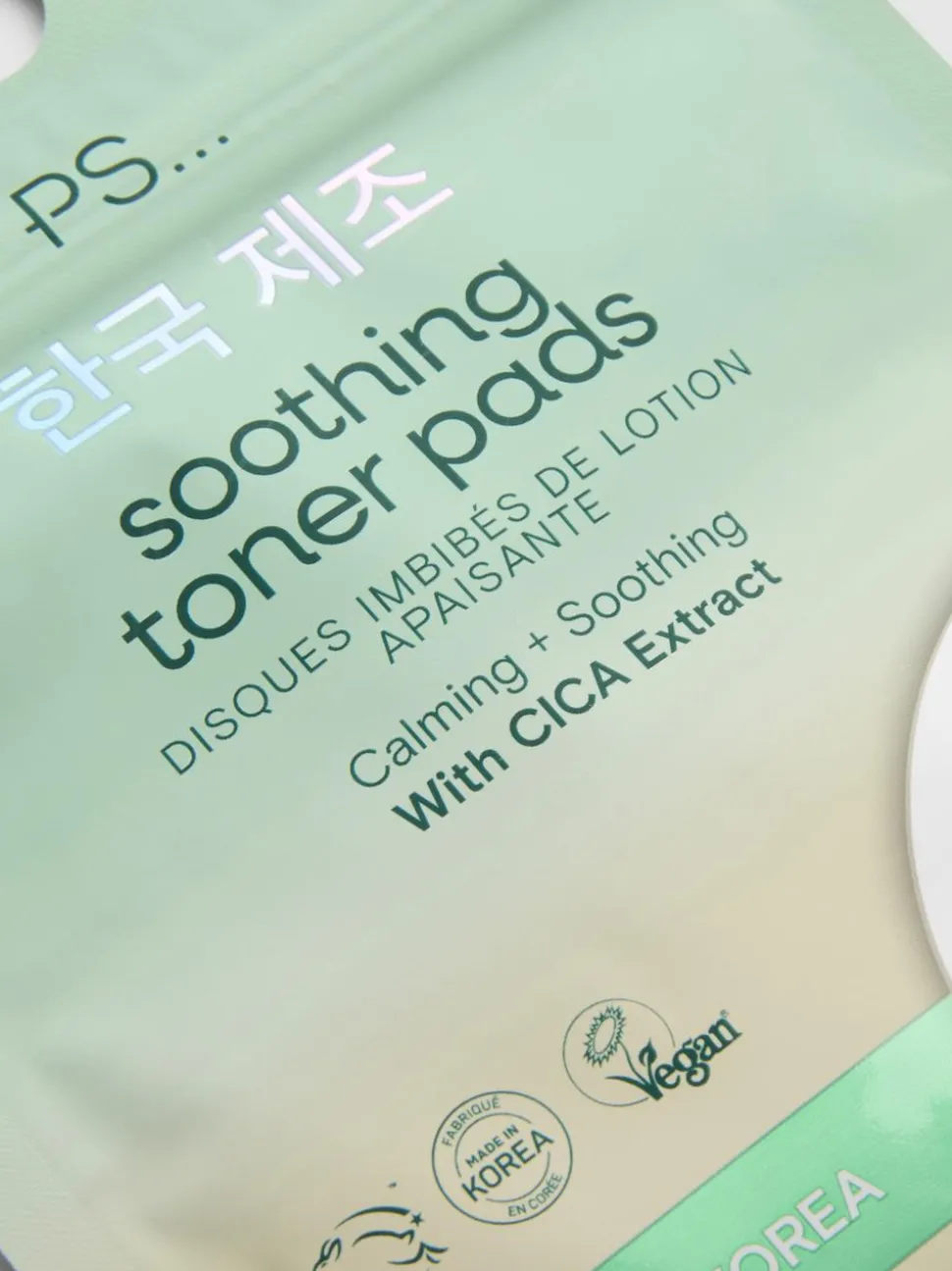 PS... K-Beauty Beruhigende Tonerpads fürs Gesicht, 20er-Pack