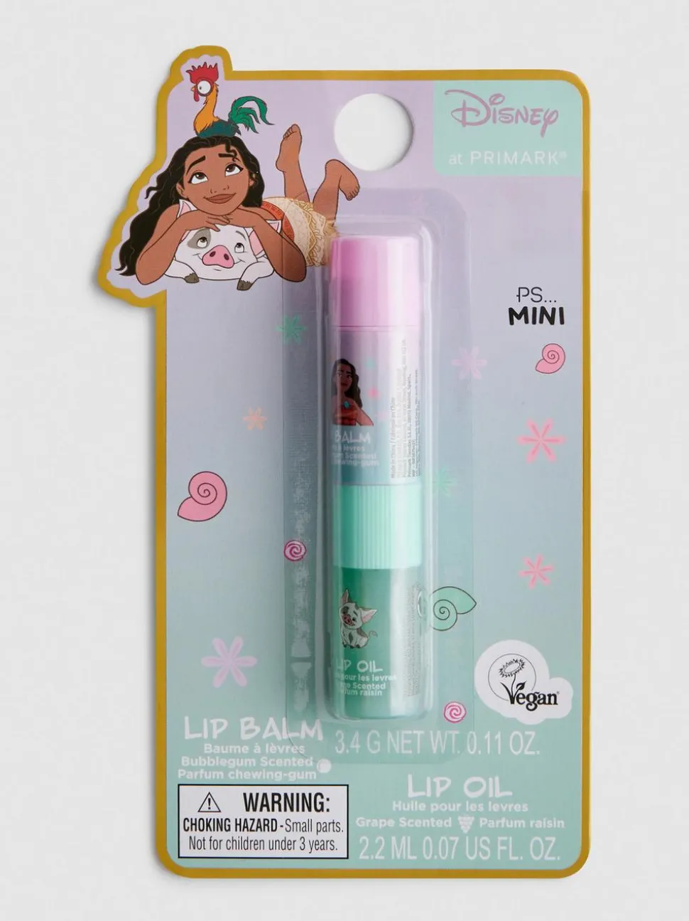 PS... Mini „Disney Vaiana“ Lippenpflege-Duo