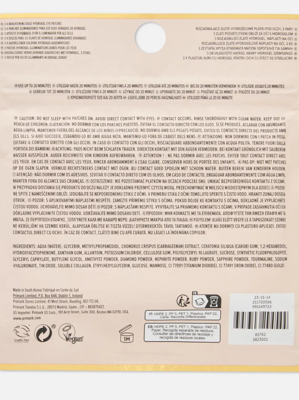 PS... Pro Augenpatches mit Hydrogel, 3er-Pack