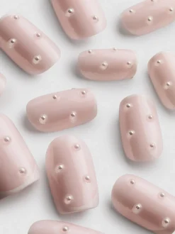 PS... Pro Glänzende, mandelförmige Kunstnägel mit Gel-Effekt