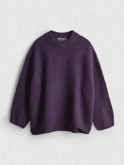 Pullover aus Wollgemisch mit Rundhalsausschnitt im Oversized-Look