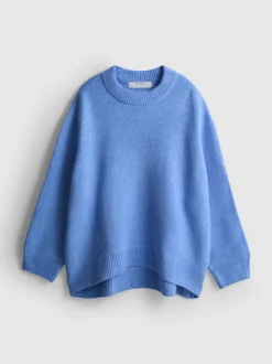 Pullover aus Wollgemisch mit Rundhalsausschnitt im Oversized-Look