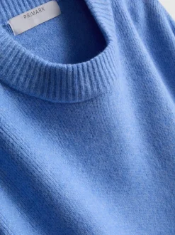 Pullover aus Wollgemisch mit Rundhalsausschnitt im Oversized-Look