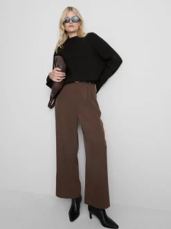 Pullover aus Wollgemisch mit Rundhalsausschnitt im Oversized-Look