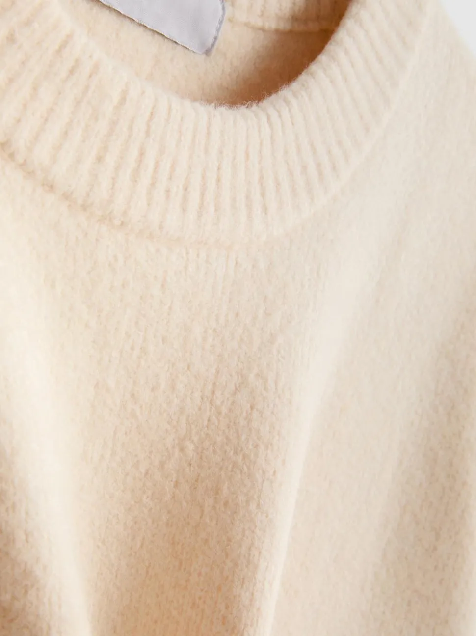 Pullover aus Wollgemisch mit Rundhalsausschnitt im Oversized-Look