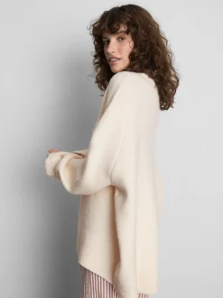 Pullover aus Wollgemisch mit Rundhalsausschnitt im Oversized-Look