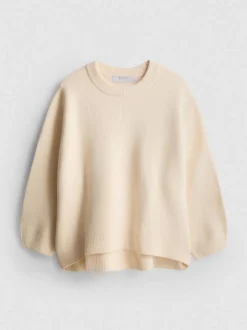 Pullover aus Wollgemisch mit Rundhalsausschnitt im Oversized-Look