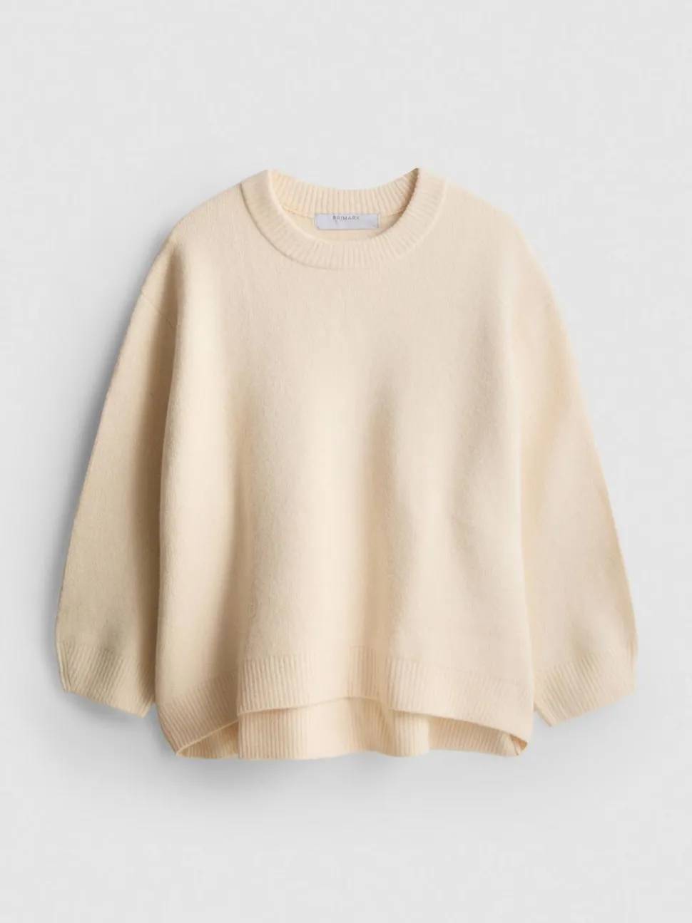 Pullover aus Wollgemisch mit Rundhalsausschnitt im Oversized-Look