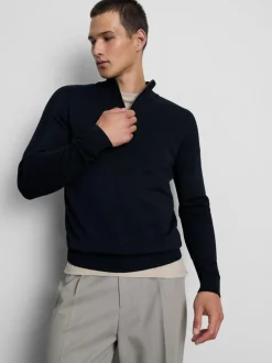 Pullover mit Viertelreißverschluss
