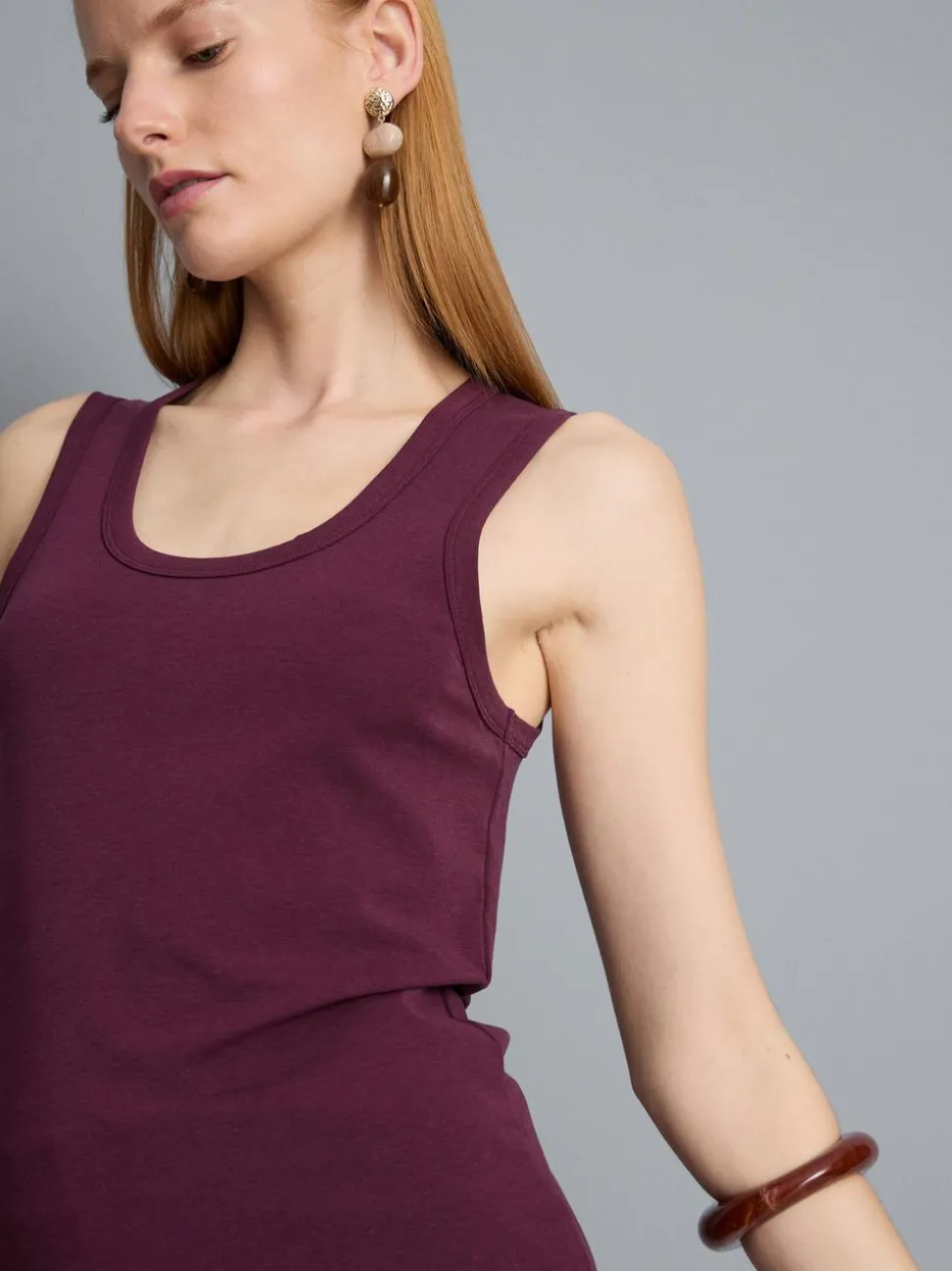 Racerback-Tanktop mit U-Ausschnitt